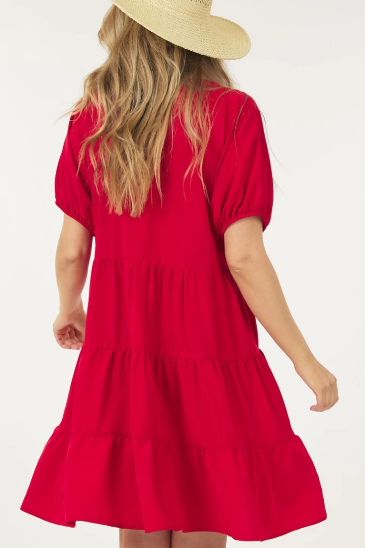 Basic Short Neck Dress Layers