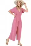 Short sleeve button up Jumper in Rayon Span