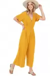 Short sleeve button up Jumper in Rayon Span