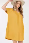 Short Sleeve V neck Dress